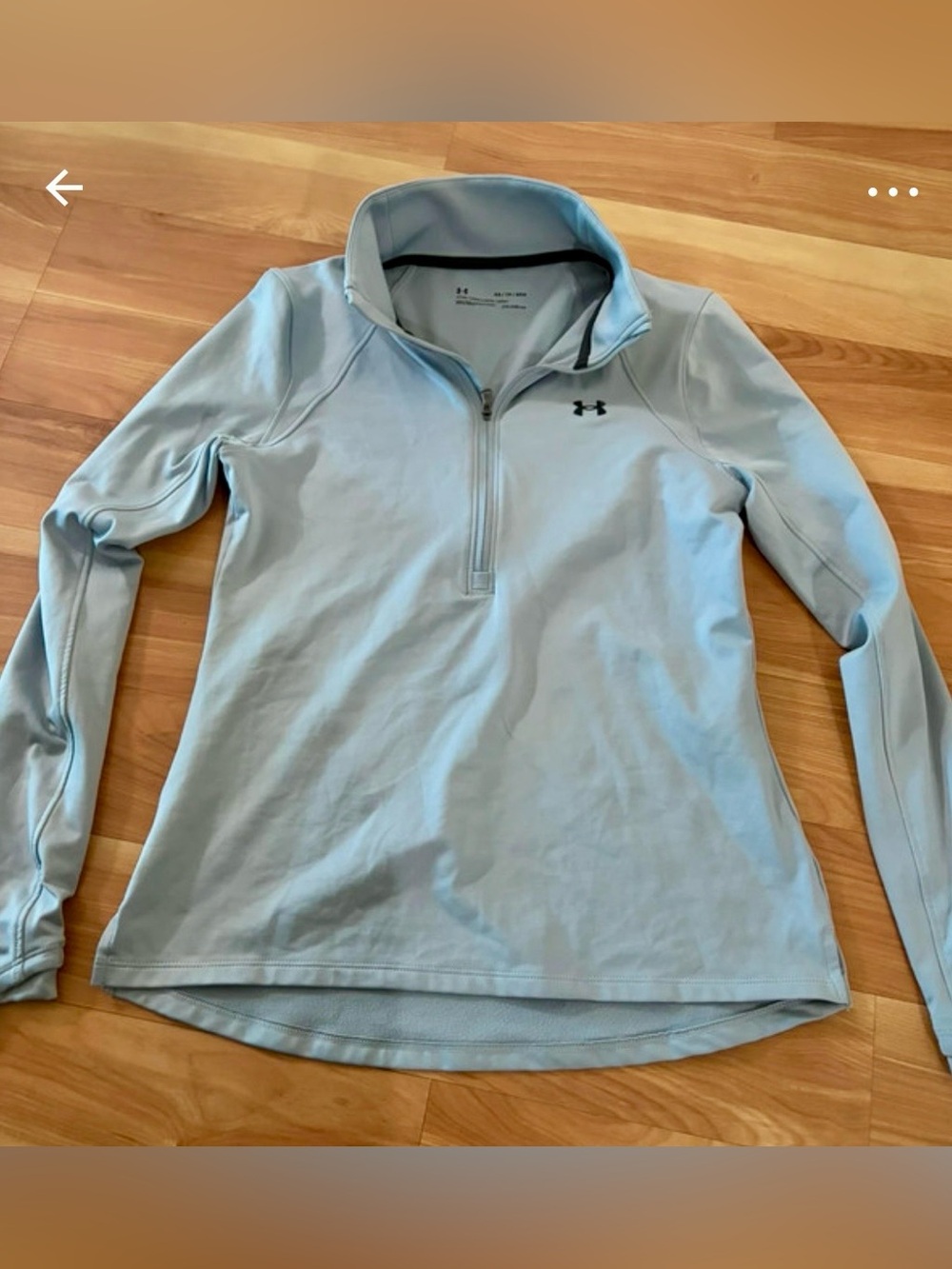Under Armour Light Grey 1/4 Zip Top XS